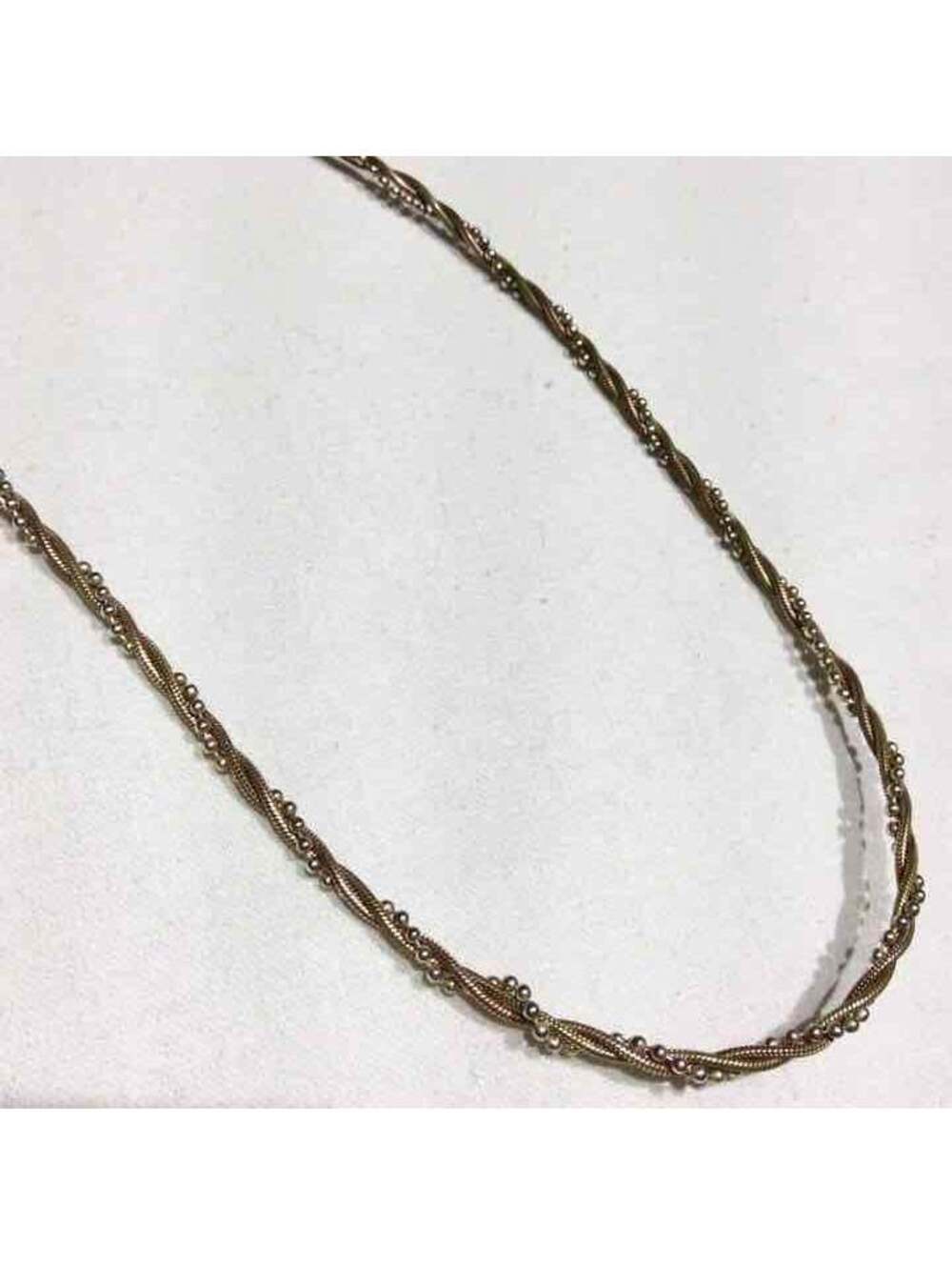 ITALY STERLING 3 COLOR CHAIN NECKLACE